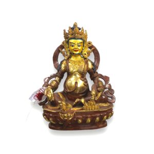 Estatue de Bronce Dzambhala Oro Dorado 22 Cm